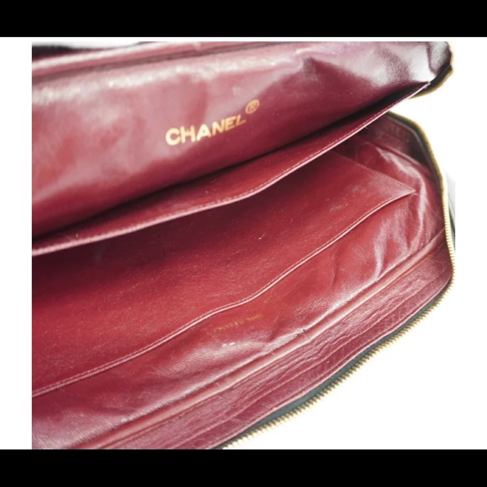 Authentic CHANEL quilted black lambskin tote - Picture 14 of 14